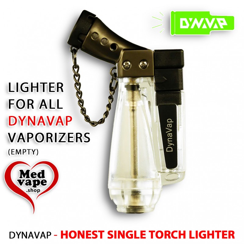 SINGLE TORCH LIGHTER HONEST CLEAR - DYNAVAP WEED HASH TCH MEDVAPE